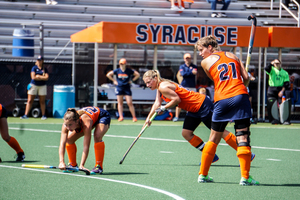 Lies Lagerweij and Roos Weers anchored the SU midfield in a rout of Bucknell on Saturday afternoon at J.S. Coyne Stadium on South Campus. 