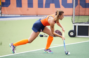 Despite having the possibility of being a collegiate track athlete, Jennifer Bleakney is a midfielder for a Top 10 field hockey team in Syracuse.