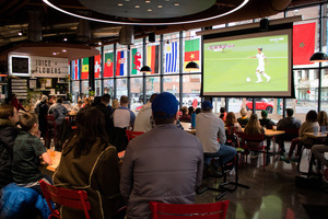  Landmark Theatre, Wolff’s Biergarten and Schine Student Center all played host to different World Cup events around the city.