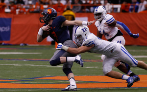 Syracuse quarterback Mitch Kimble reportedly plans to transfer after this semester.