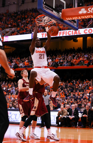 Syracuse needed to come back from an early nine-point deficit, and hold on late to defeat Boston College. 