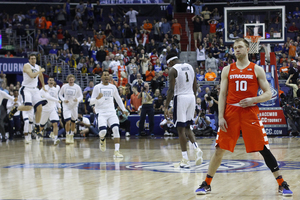 Trevor Cooney and Syracuse came up short against Pittsburgh on Wednesday. Cooney's potential game-winner clanked off the iron as time expired. 