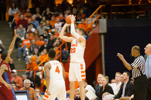 Tyler Lydon hit 4-of-5 3-point shots against South Carolina State and racked up a double-double, one of three players to do so against the Bulldogs. 