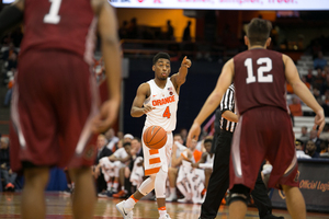 John Gillon played 20 minutes in his debut for Syracuse. He backed up starting point guard Frank Howard. 