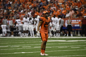 Junior Kielan Whitner was the starting strong safety last season for head coach Dino Babers. This year, he'll play linebacker for SU.