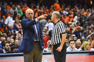 Syracuse head coach Jim Boeheim enters his 42nd season with SU. The 2017-18 season begins with a home game against Cornell.