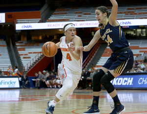 Tiana Mangakahia led Syracuse with nine assists, eight steals to go along with 12 points. 