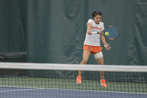 Miranda Ramirez dropped the clinching point for Georgia Tech in second singles on Friday.