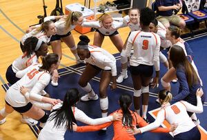 Ebangwese led the Orange in both kills (331) and blocks (166).