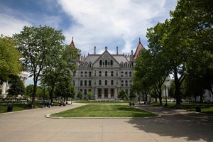 The debate is the second of three Democratic primary gubernatorial debates, and the first of two Gov. Kathy Hochul agreed to with Rep. Tom Suozzi (D-Long Island) and New York City Public Advocate Jumaane Williams.