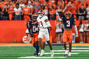 Stanford wide receiver Elic Ayomanor’s 27-yard catch on fourth-and-9 in the fourth quarter all but sealed Syracuse’s 26-24 upset loss.