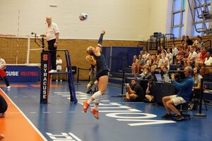 Freshman Ashlee Gnau, a libero in high school, was switched to a right-back after arriving at Syracuse.