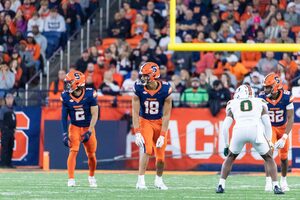 Syracuse tight end Oronde Gadsden II was named to the All-ACC First Team. Twelve total SU players were honored by the conference.