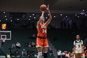 Syracuse shot 38.1% on 3-pointers and forced 23 turnovers, leading to an 87-60 win over Binghamton.