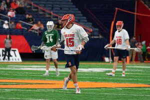 Syracuse graduate student midfielder Sam English was added to the Men’s Tewaaraton Watchlist on Thursday. He had 10 points thus far in 2025.