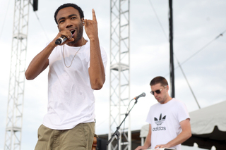 Childish Gambino performs during Juice Jam.