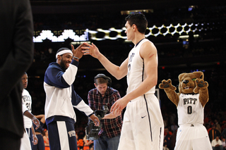 Pittsburgh's starters are introduced before Thursday's game.