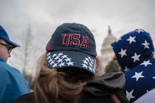 Pro-Trump attendees of the inauguration waited six hours for the commencement of the event after going through security screenings.