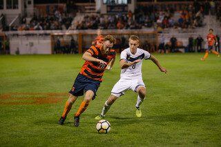 Hugo Delhommelle finished with one shot on goal and took most set pieces for Syracuse. 