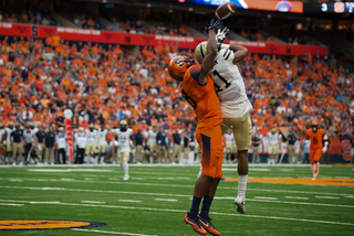 Wide receiver Steve Ishmael caught five passes for 97 yards and a touchdown. 