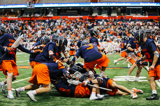 Virginia moshing after scoring the game-winner. 